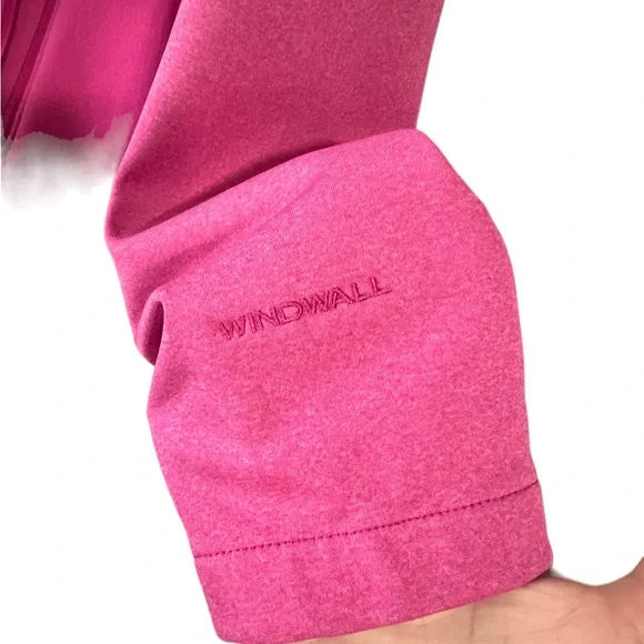 The North Face pink Windwall zip up jacket in Medium. Pockets. - Picture 7 of 15